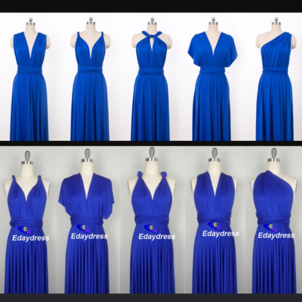 Blue Infinity/ Convertible Dress - Picture 3 of 5